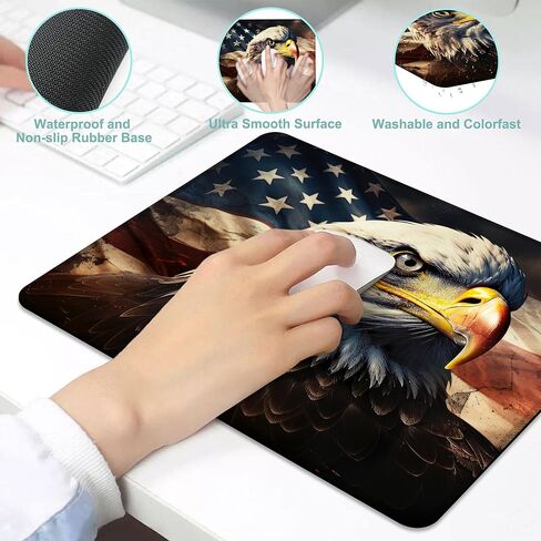 Colorful Dog Mouse Pad,Square Waterproof and Non-Slip Rubber Base Mousepad,Suitable for Computer Desk Wireless Mouse 9.5 x 7.9 Inches in Kuwait