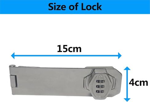 Combination Lock Keyless Password Lock for Cabinets Drawers Bedroom Doors 3 Digit Combination Lock DIY Single-Door Lock (Black) in Saudi Arabia