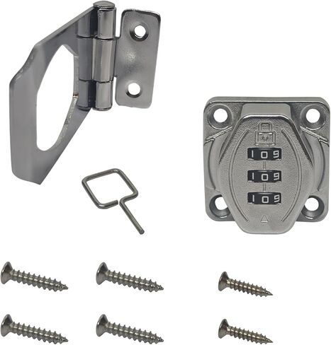Combination Lock Keyless Password Lock for Cabinets Drawers Bedroom Doors 3 Digit Combination Lock DIY Single-Door Lock (Black) in Saudi Arabia