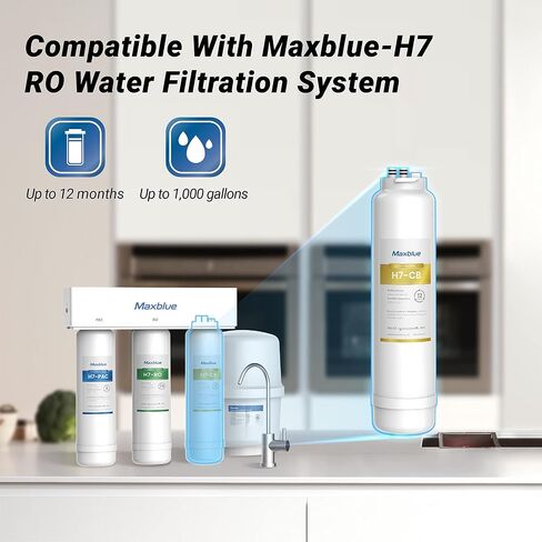 Maxblue MB-H7-PAC Filter, 6-month Lifetime, Replacement for MB-H7 Reverse Osmosis System in Saudi Arabia