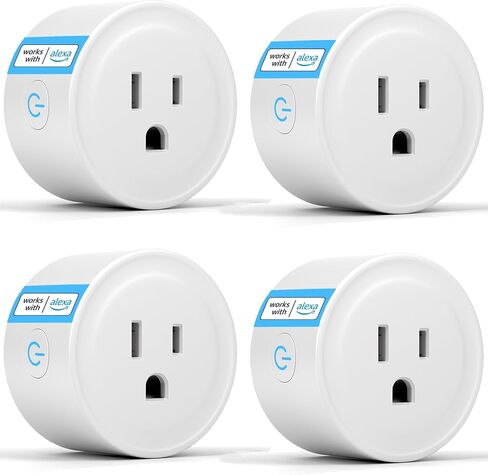 ExIoTy Smart Plug, Works with Alexa Only, Simple Setup with One Voice Command, Voice Control, Remote Control, Timer & Schedule & Group Controller, Bluetooth Mesh Outlet, Alexa Echo Required （1 Pack） in Saudi Arabia