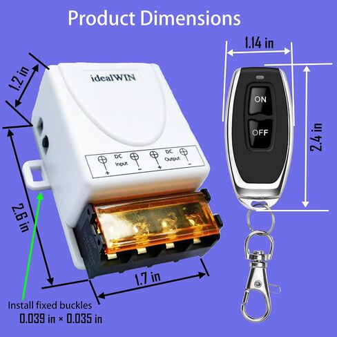 Remote Battery Disconnect Switch with Feedback,Battery Cut Off Switch 12v 250A,car Kill Switch Anti Theft for Car, Truck, RV. (Disconnect Negative) in Kuwait