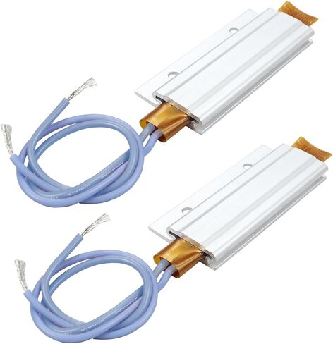 2PCS PTC Heating Element 110V 230C AC/DC Insulated Constant Temperature Ceramic Thermostatic Heater Aluminum Shell Miniature Tools for 3D Printer 2.36x1.10in, PTCYIDU in Saudi Arabia