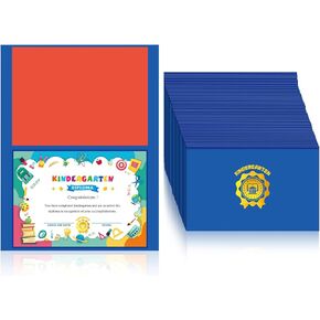 Outus 48 Pcs Kindergarten Diploma Certificate 2025 Kindergarten Graduation Award Certificate for Kids Students Teachers Classroom Supplies (Black)