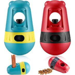 2 PCS Bully Stick Holder للكلاب محسّنة جهاز أمان صاحب المضغ للصديق للكلاب الصغيرة المتوسطة التي تزن 10-55 رطلاً لمنع ابتلاع الاختناق والأحمر والأخضر