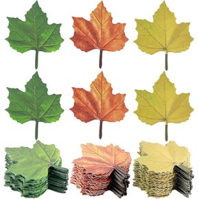 500Pcs Maple Leaves Sticky Notes Autumn Leaf Shaped Sticky Notes Thanksgiving Sticky Notes Self Adhesive Notepads Memo Pads for School Home Office Student Kids Supplies(Random Colors)