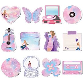 240 PCS Singer Sticky Notes 12 Designs Singer Notebook ملون الملاحظات اللزجة منصات المغني الملاحقة الملاحظة