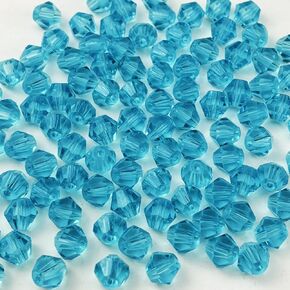 100pcs 8mm bicone class crystal heads لصنع المجوهرات ، حبات الفواصل الزجاجية ذات الأوجه ذات الوجه السوار لقرار قرط DIY (مزيج اللون)