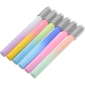 6pcs تمديدات القلم الرصاص مزدوج رأس القلم الرصاص حامل القلم الطول للمدرسة أقلام الرصاص