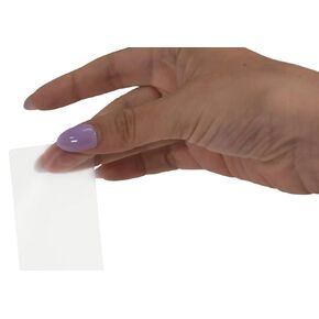 Kapco - LP009 Kapco Film Labels ، 1-1/2 × 3-1/4 بوصات ، واضحة ، 500 حزمة - 70342