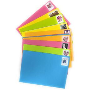 20 Forever Stamped Envelopes A6 Invitation Holiday Mailing Greeting Cards Gummed Stationery Envelopes (4-3/4 x 6-1/2 inch) (First-Class Mail Forever Postage Stamp Design Varies)