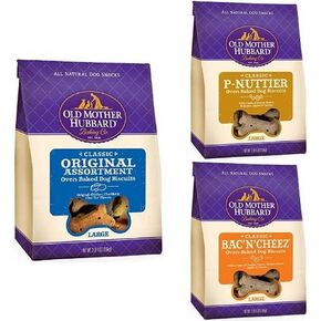 Old Mother Hubbard Crunchy Classic Natural Large Biscuits Variety Pack (Pack Of 3)