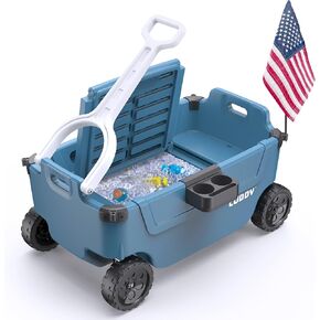 CUDDY Wagon Cooler – Premium Family Wagon and Gear Hauler with Built in 40 QT Cooler, Storage and Cup Holders