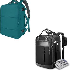 Taygeer Luggage Lackpack Backpack لسفر الطائرات مع ميناء شحن USB و HOST FLIGH