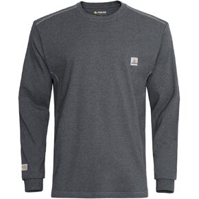VANLENS FR Shirts for Men CAT2/HRC2 6.5oz Lightweight Fire Resistant Shirts for Men Long Sleeve Crewneck T-Shirt
