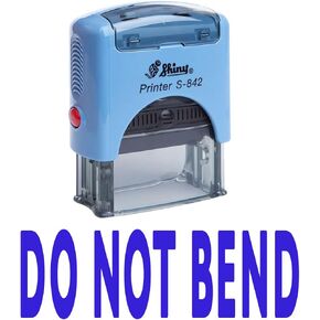 Printtoo DO NOT Bend Self Inking Rubber Stamp Custom Shiny Office Stationery Stamp