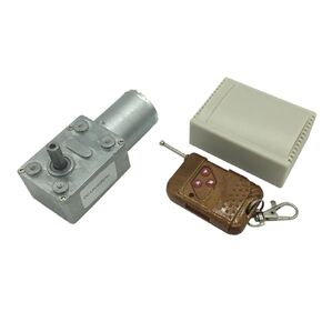 BRINGSMART 12V 30RPM DC WORM GEAR MOTION مع وحدة تحكم لاسلكية 6 كجم.