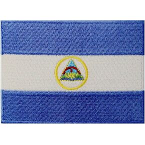 Nicaragua Flag Embroidered Patch Nicaraguan Iron On Sew On National Emblem