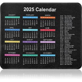لوحة تقويم الماوس 2025 لمكتب فأر لوحة التقويم MAOSE MASE 2025 التقويم مع ألعاب اللوحة الماوس Mousepad لا تقلص قاعدة المطاط