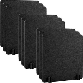 9 Pack Desk Divider-24 × 24 بوصة مقسم مكتب صوتي للطلاب Defeld Desk Privacy Panel Set-Fresidering Distring مع تصميم لتقليل الضوضاء مع 4 أقدام دعم للمكتب أو الاستخدام المنزلي