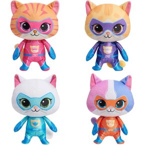 Super Cat Plush Toy ، 4pcs soft pottive parks ، buddy ، ginny ، bitsy ، مجموعة هدايا رائعة للأطفال (8 بوصات)