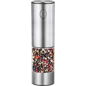 Electric Salt and Pepper Grinder Rechargeable with Light, Electric Salt and Pepper Shakers, Automatic & Adjustable Coarseness, Kitchen Gadgets, Black in Saudi Arabia