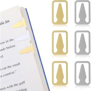 100Pcs Metals Book Darts for Reading, Stainless Steel Bookmarks Bulk Mini Thin Book Line Marker Page Markers, Book Marker Clips for Students, Teachers, Book Lovers(Gold & Silver)