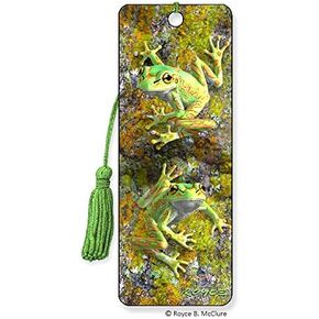 3D Bell Frog Bookmark Featuring The Artwork of Royce B Mcclure - by Artgame