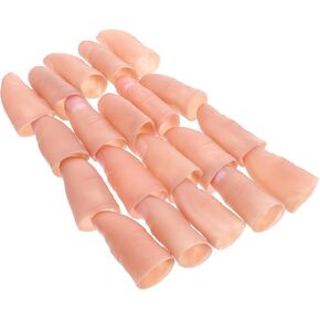 Stobok 20pcs Fake Finger Magician's Rubber Thumb Thump Magician Finger يغطي الحيل الدعائم لإكسسوارات الدعائم الحزبية