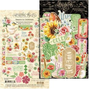Graphic 45 Ephemera Set-Season To Celebrate