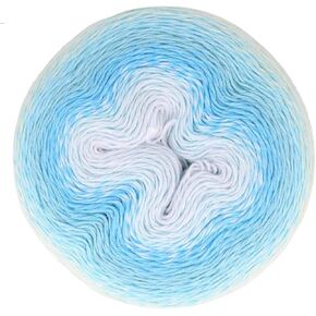 Scheepjes Whirl 1x1000M Yarn - 790 Blue Heaven Bliss - مزيج من القطن والقطري الفاخر للحياكة والحيوانية
