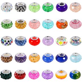 حبات الفواصل الكبيرة للفتحة للأقلام ، 110pcs 12mm الراين لتصنيع القلم صنع سلسلة مفاتيح صنع الفاصل متعدد الألوان بالتجزئة للمجوهرات (الأرجواني)