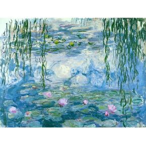 YSCOLOR Claude Monet Water Lilies Embroidery Mosaic Pattern Wall Art Diamond Painting for Living Room Home Wall Art 11.8X15.8in/30X40cm