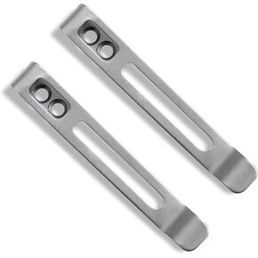 CIVIVI 2PCS Deep Carry Pocket Clip for Pocket Knives with Recessed Screw Hole, NO Screws Included CA-05C (Black) in Kuwait