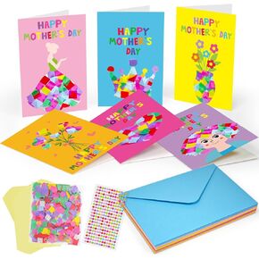 24 مجموعة من عيد الأم Suncatchers Kit Craft Kit DIY Make Making Kit Mother's Day Flower Card for Mom Home School Sclass Prescy Projec