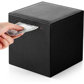 بنك الخنزير البالغ 2025 يجب أن يكسر بنك الخنازير من جلد الخنزير الأسود الجديد لفتح الأموال للمساعدة في الميزانية وتوفير بنك أموال غير قابل للكسر لتوفير النقود (4.72 × 4.72 × 4.72 بوصة)