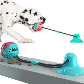 لعبة Just4Pups Dog Phem Toys-لعبة مضغ مطاطية متينة وطويلة الأمد مع مزايا الاستغناء عن المعالجة والأسنان-مثيرة للكلاب والجرى عالي الطاقة
