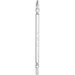 HARFINGTON SL6.0 / PH2 Double-Ended Screwdriver Bits 1/4" Hex Shank 5.51" Length CR-V Steel Phillips and Slotted Flat Head Drill Bit for Furniture Assembly Machine Repair