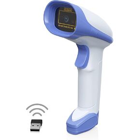 AMBIR BR200 Wireless/USB Barcode Scanner: Supports-1D,2D,PDF417, & QR barcodes. OS: Win, Mac, Linux, Android-Black/Orange