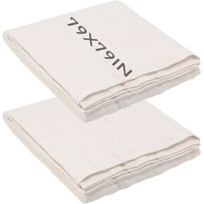 Mouyat 2pcs 79 × 79 بوصة قطعة قماش كبيرة ، قطعة قماش سجادة أولية مع خطوط ملحوظة ، إبرة نسيج القماش ، رهبان لـ DIY ، Craft
