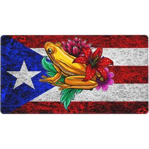 Puerto Rico Flag Square Mouse Pad,Soft Cute Computer Mouse Mat Large Mousepad Mouse Pads Great Gift Idea for Women Men
