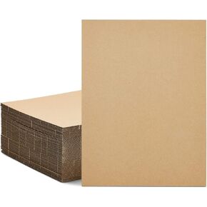 50-Pack Large Corrugated Cardboard Sheets for Mailers, 11x14 Flat Packaging Inserts Pads, Shipping, Packing, Mailing, Dividers, Crafts, DIY Art Projects Supplies (2mm Thick)