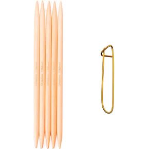 ChiaoGoo Knitting Needles DPN Double Pointed 8 inch (20cm) (Set of 5) Bamboo Natural Size US 2 (2.75mm) 1017-2 with Sturdy Stitch Holder