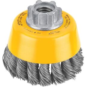 DEWALT Wire Cup Brush, Knotted, 3-Inch (DW4910)