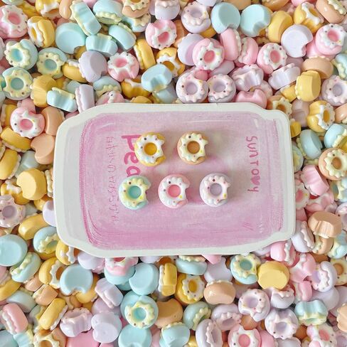 Liqunsweet 200 pcs أنماط مختلطة الأنماط الآيس كريم راتنشيات كابوشون كابوسيكسيك المقلدة الحلوى الحلوة in Kuwait