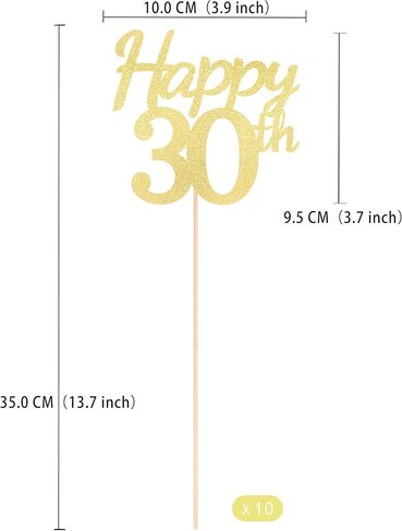 مركزية عيد ميلاد سعيد 55 للطاولة ، زخارف حفلة عيد ميلاد بريق على الوجهين 55 قبعات طاولة رائعة لزخارف طاولة حفل الذكرى السنوية (الذهب ، 10 حزمة) in Kuwait