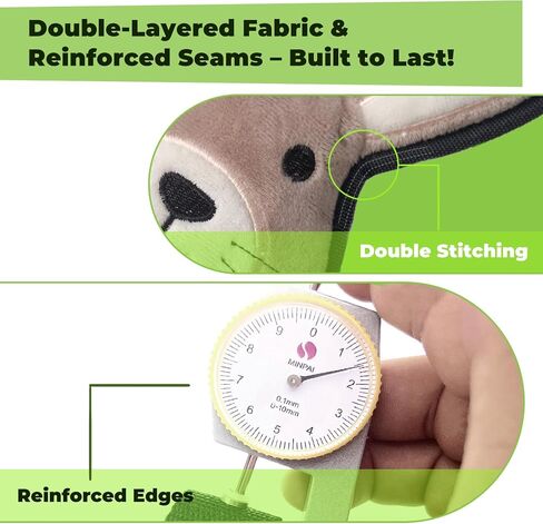 Eco-Friendly Squeaky Dog Toys for Aggressive Chewers – 70% Recycled Wildlife Designs | No-Hunting, Tear-Resistant Chew Toys for Large Dogs | Durable Sustainable Pet Supplies in Saudi Arabia
