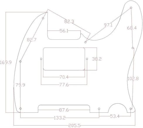 KAISH 8 Hole 3D Printed Tele Style Guitar Plastic Pickguard TL Humbucker Pick Guard for USA/Mexico Telecaster/Tele Flower Pattern in Saudi Arabia