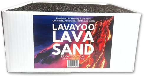 Real Lava Sand - Screened, Washed, Dried and Sanitized - Great for Heating Pads, Cooling Pads, Crafts, and Aquariums (3 lb Bag) in Saudi Arabia