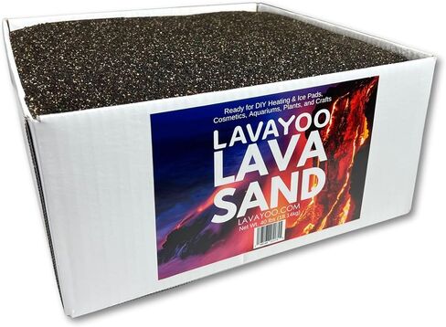Real Lava Sand - Screened, Washed, Dried and Sanitized - Great for Heating Pads, Cooling Pads, Crafts, and Aquariums (3 lb Bag) in Saudi Arabia